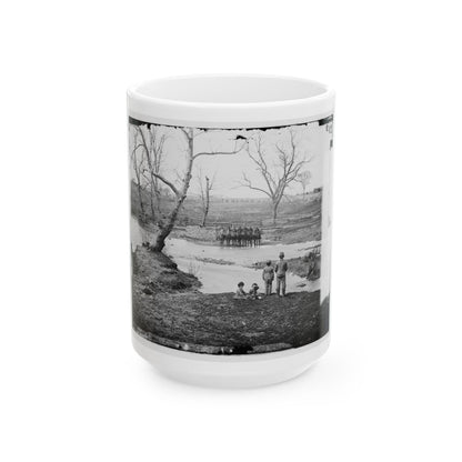 Bull Run, Va. Federal Cavalry At Sudley Ford (U.S. Civil War) White Coffee Mug