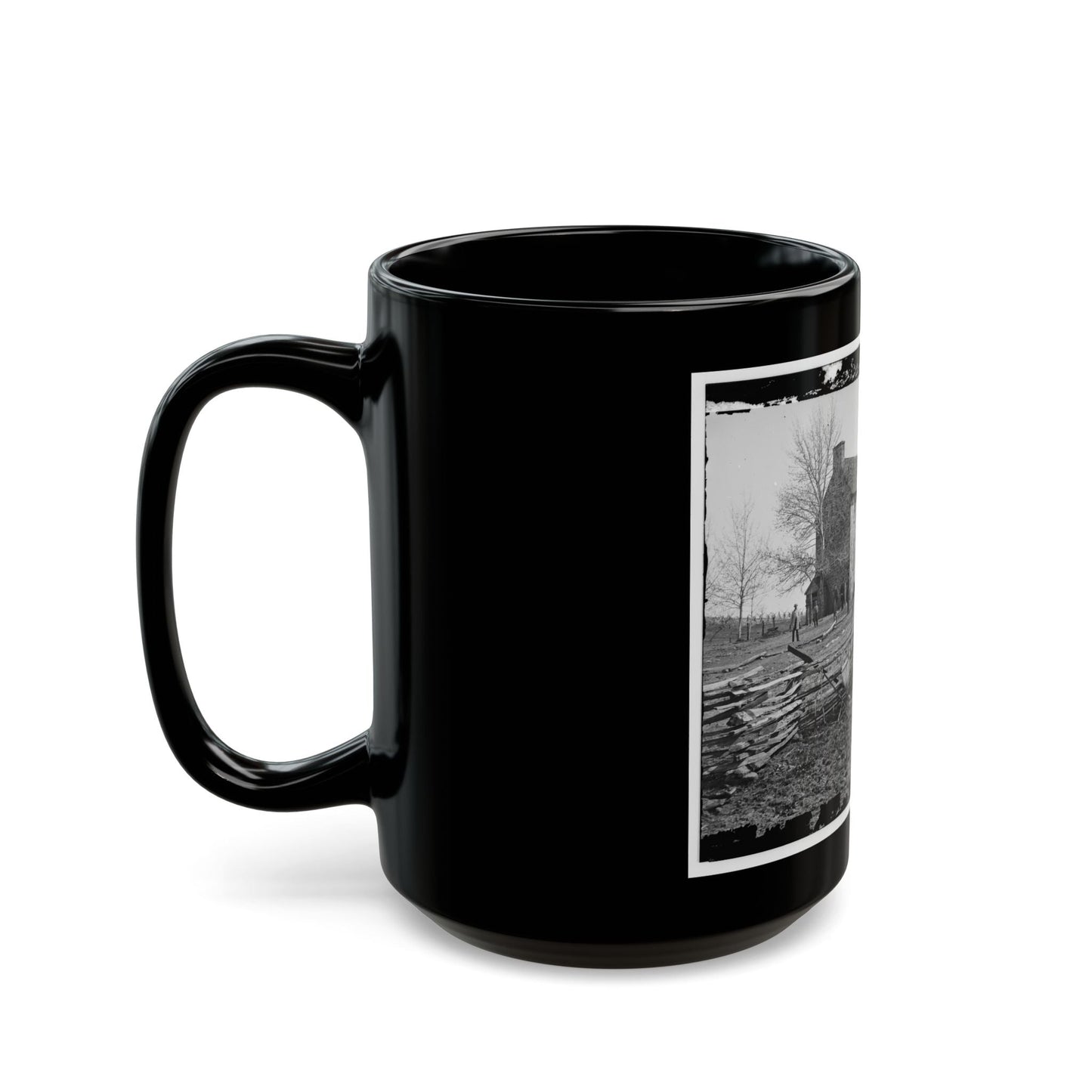 Bull Run, Va. Matthews' Or The Stone House (U.S. Civil War) Black Coffee Mug