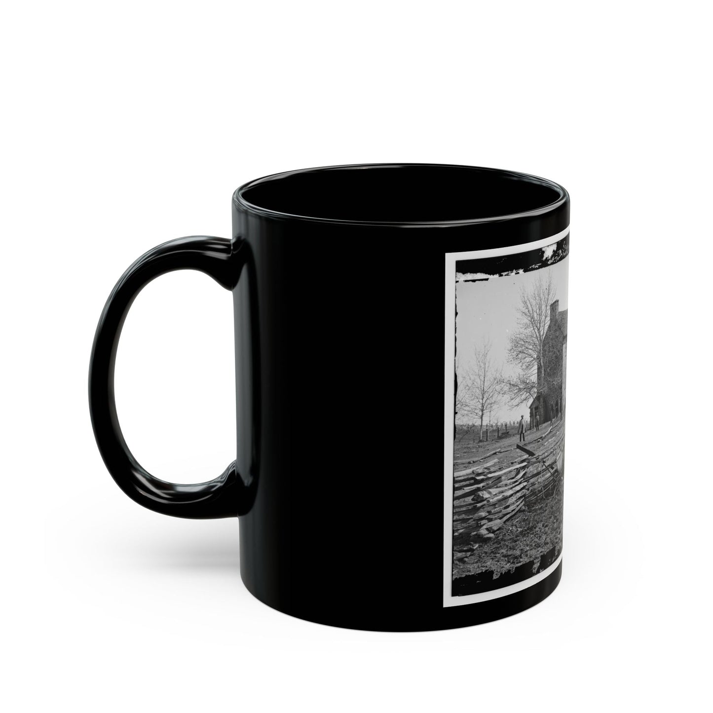 Bull Run, Va. Matthews' Or The Stone House (U.S. Civil War) Black Coffee Mug