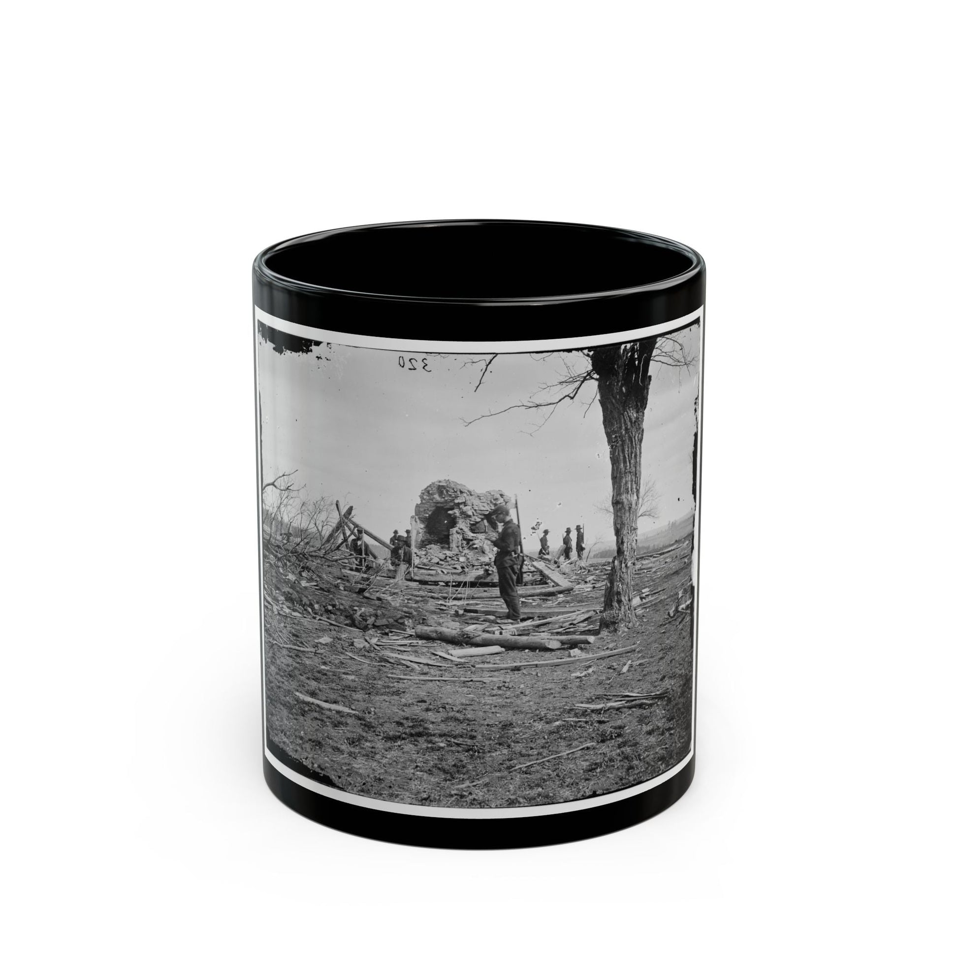 Bull Run, Va. Ruins Of Mrs. Judith Henry's House (U.S. Civil War) Black Coffee Mug-11oz-The Sticker Space