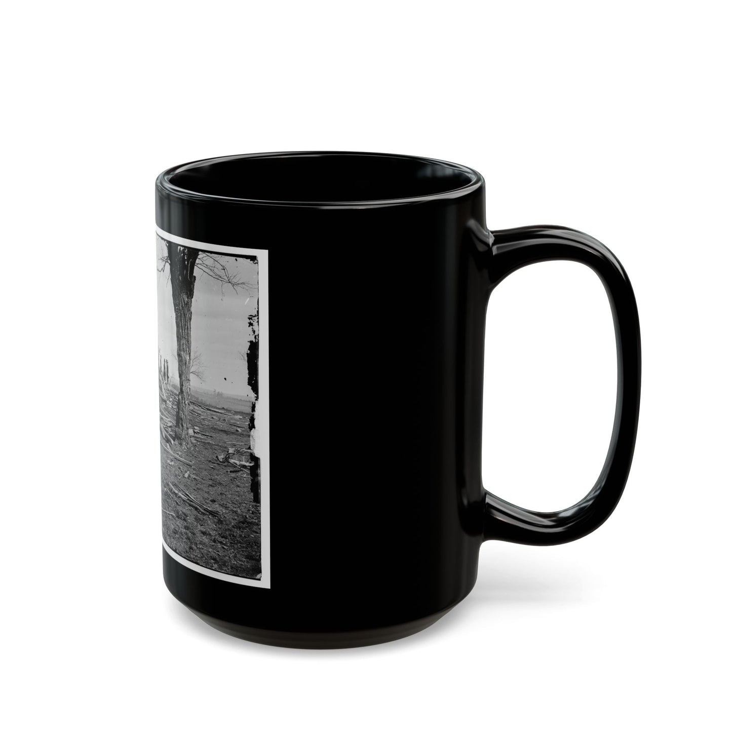 Bull Run, Va. Ruins Of Mrs. Judith Henry's House (U.S. Civil War) Black Coffee Mug-The Sticker Space