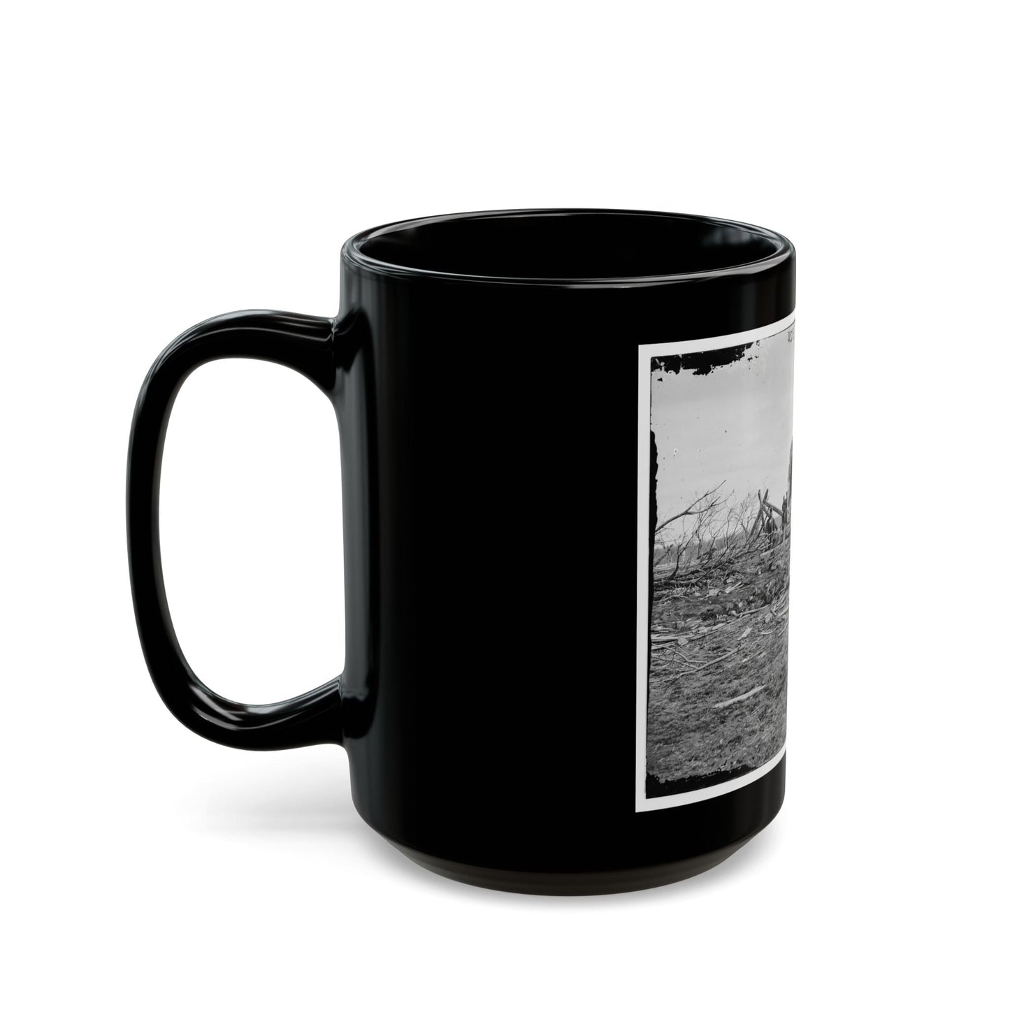 Bull Run, Va. Ruins Of Mrs. Judith Henry's House (U.S. Civil War) Black Coffee Mug-The Sticker Space