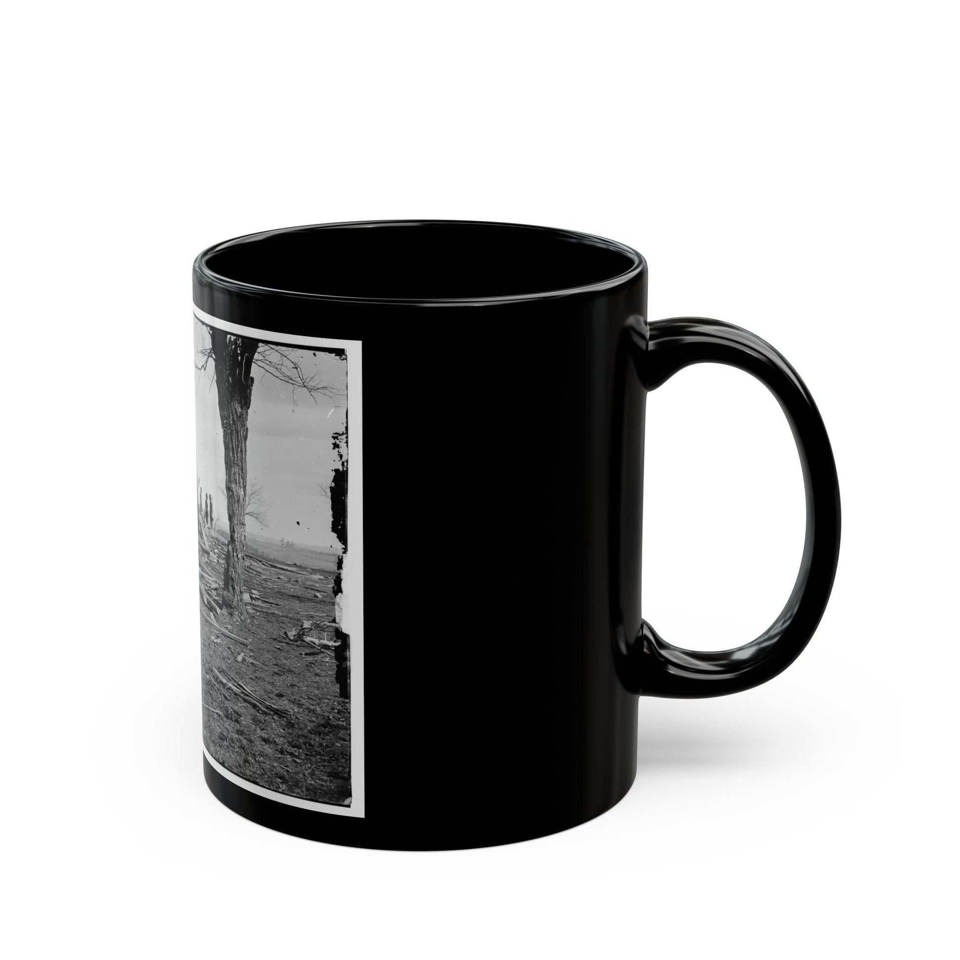 Bull Run, Va. Ruins Of Mrs. Judith Henry's House (U.S. Civil War) Black Coffee Mug-The Sticker Space