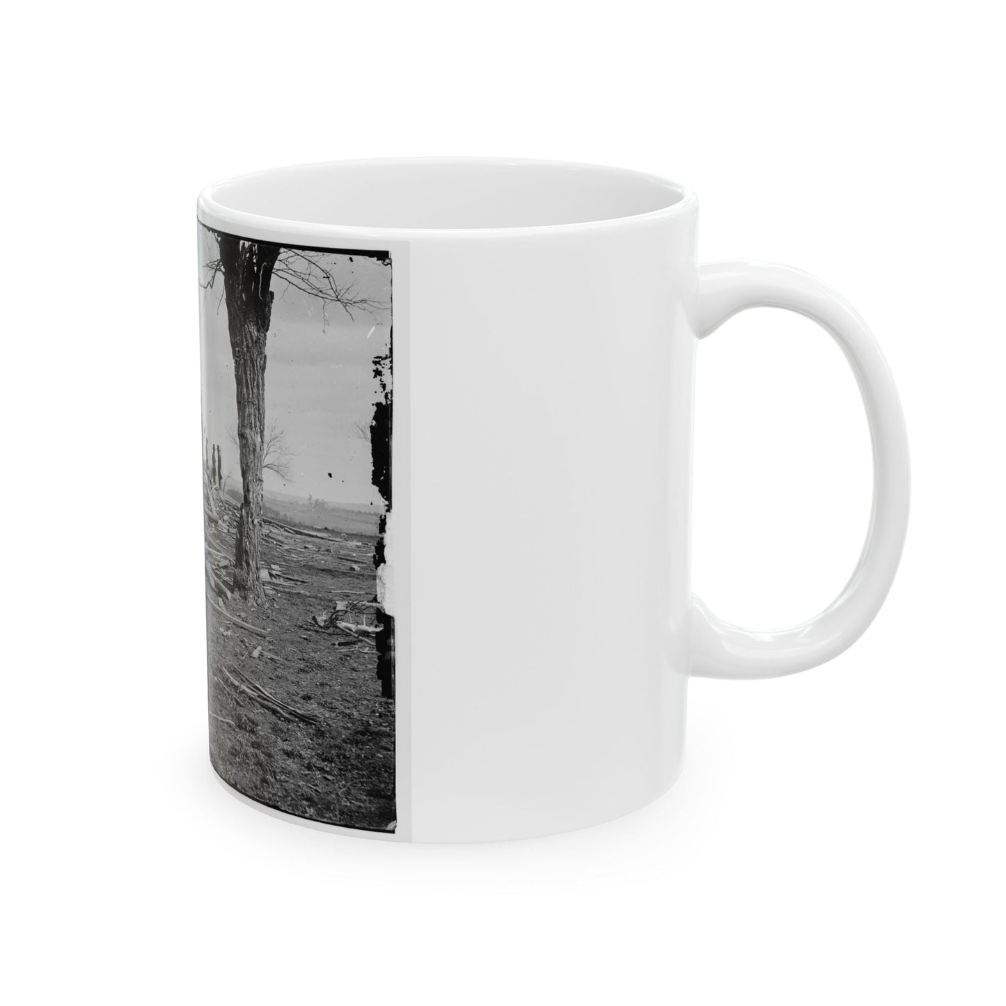 Bull Run, Va. Ruins Of Mrs. Judith Henry's House (U.S. Civil War) White Coffee Mug-The Sticker Space