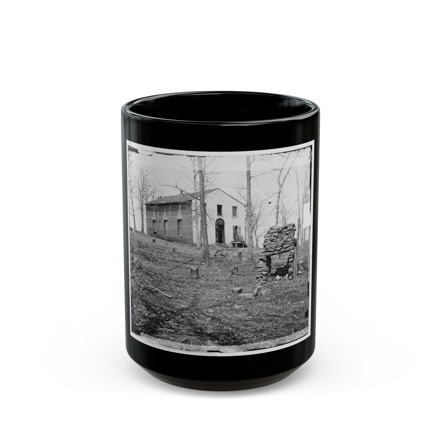 Bull Run, Va. Sudley Church (U.S. Civil War) Black Coffee Mug-15oz-The Sticker Space