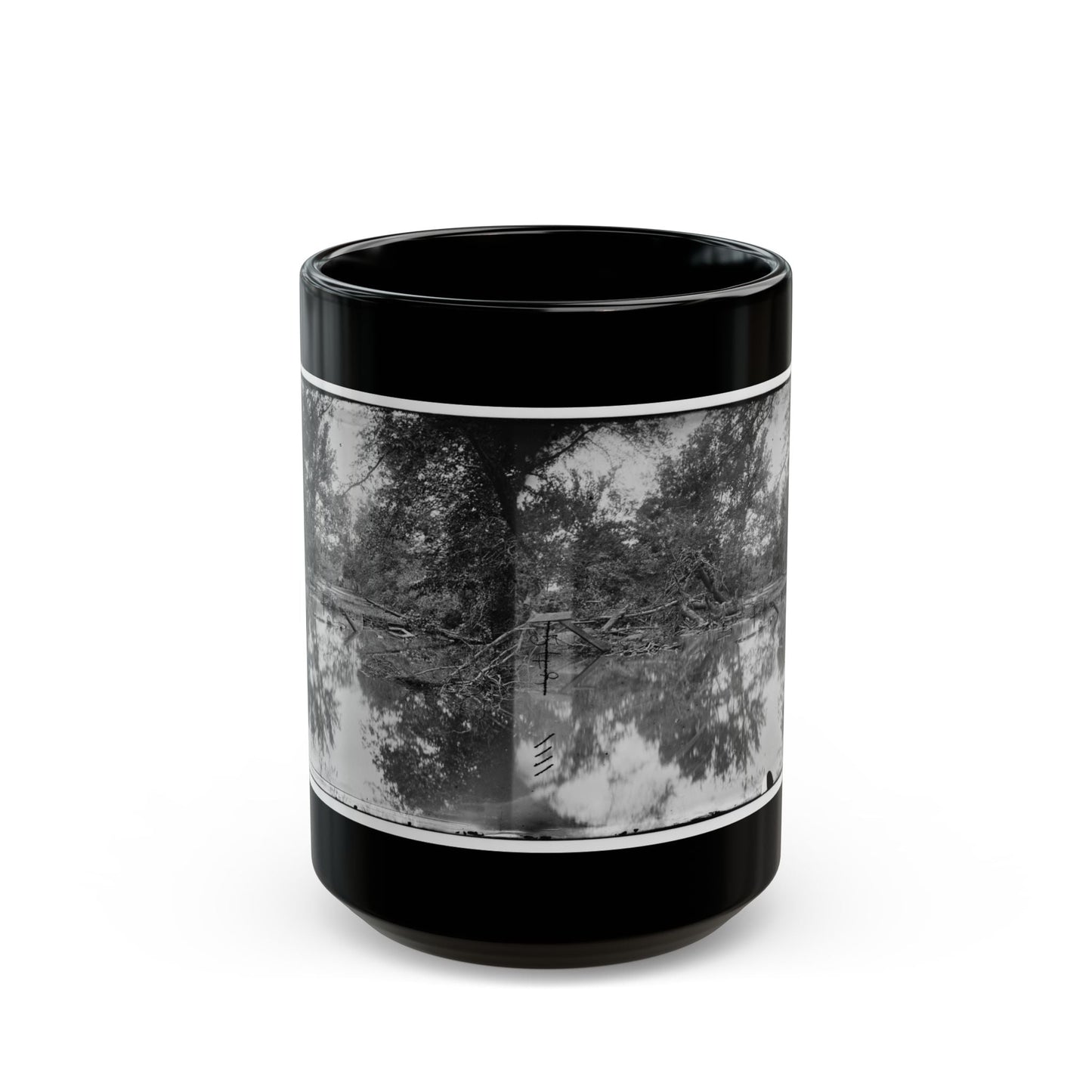 Bull Run, Va. View Of Bull Run (U.S. Civil War) Black Coffee Mug