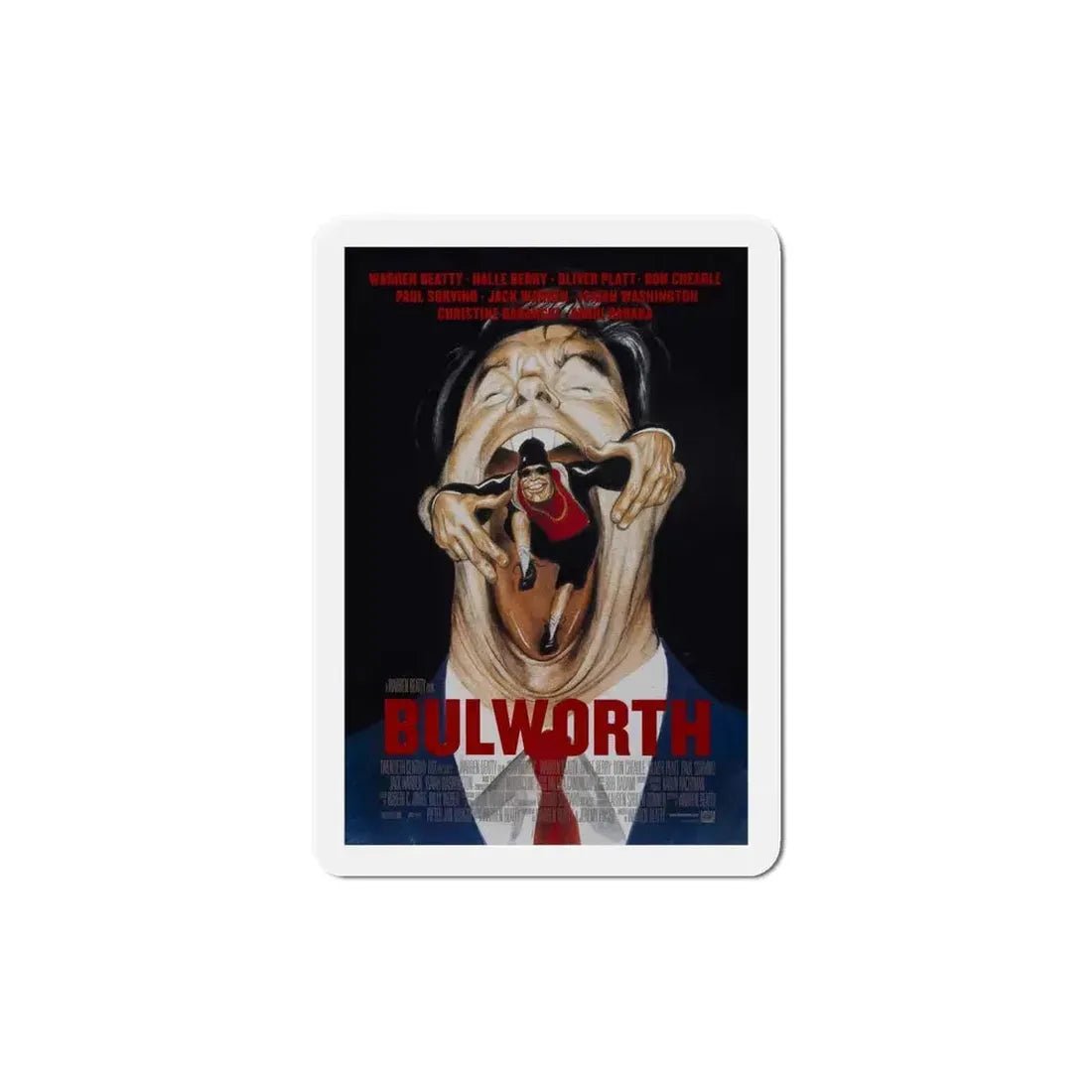 Bulworth 1998 Movie Poster Refrigerator Magnet 5 Inch - The Sticker Space
