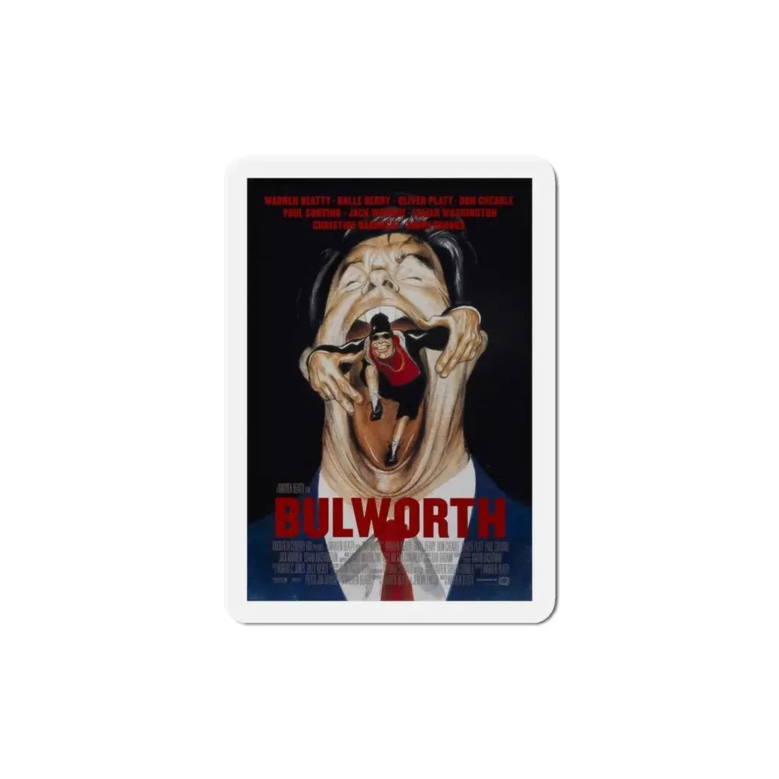Bulworth 1998 Movie Poster Refrigerator Magnet - The Sticker Space
