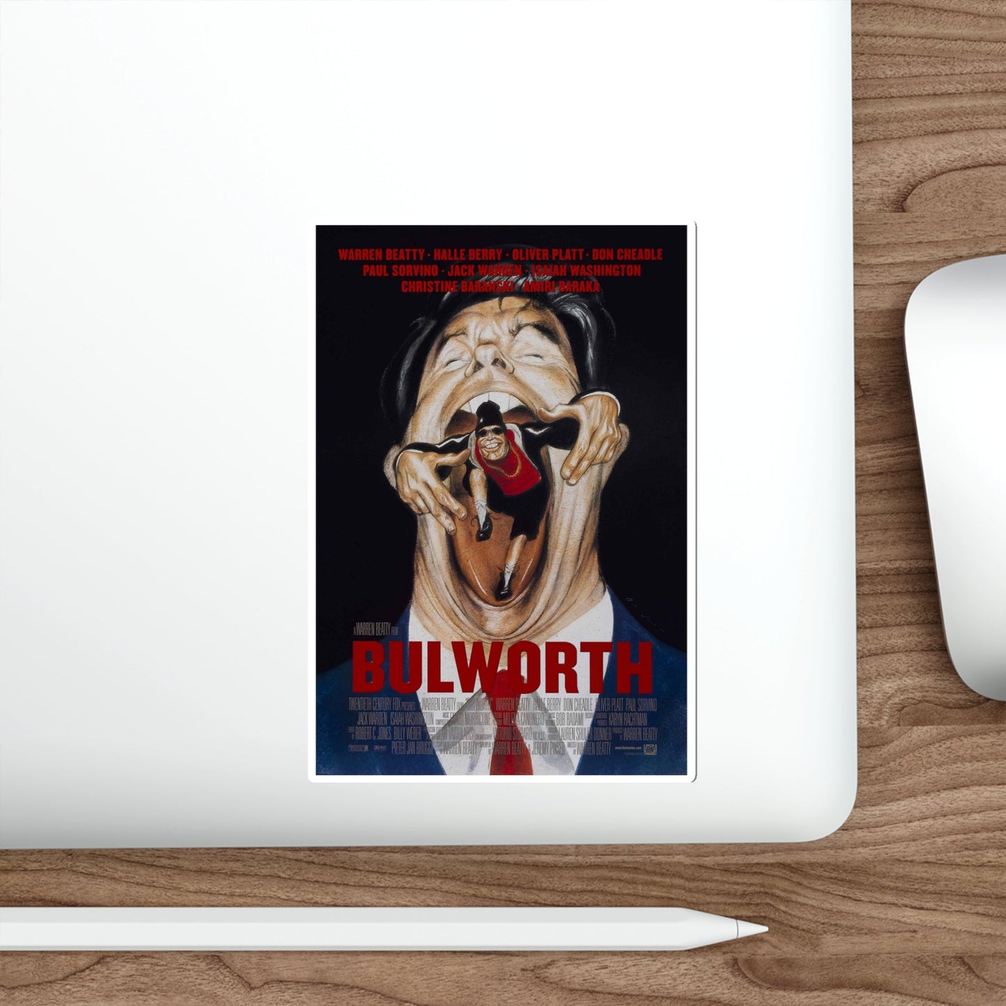 Bulworth 1998 Movie Poster STICKER Vinyl Die-Cut Decal-The Sticker Space