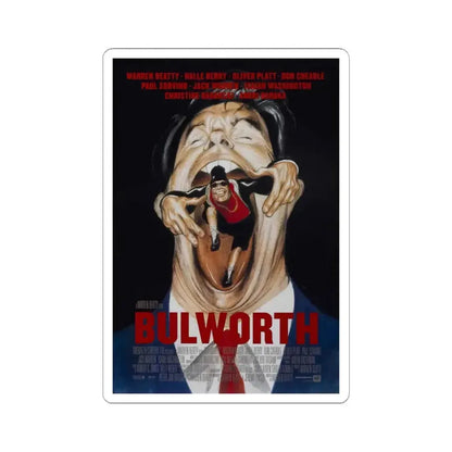 Bulworth 1998 Movie Poster - STICKER Vinyl Kiss-Cut Decal 3 Inch White - The Sticker Space