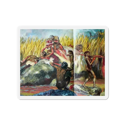 Bumper Harvest (Magazine Illustration) Refrigerator Magnet 2 Inch Die-Cut - The Sticker Space