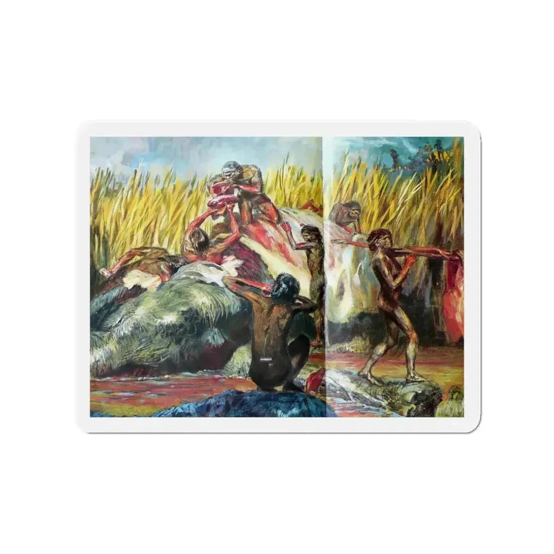 Bumper Harvest (Magazine Illustration) Refrigerator Magnet 3 Inch Die-Cut - The Sticker Space