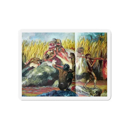 Bumper Harvest (Magazine Illustration) Refrigerator Magnet 4 Inch Die-Cut - The Sticker Space