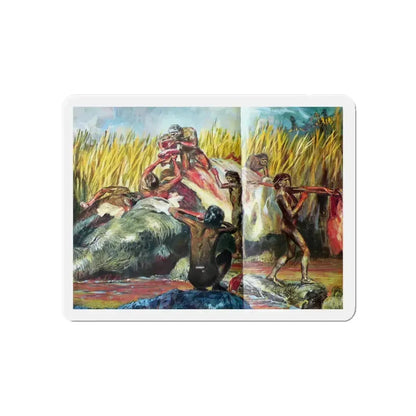 Bumper Harvest (Magazine Illustration) Refrigerator Magnet 5 Inch Die-Cut - The Sticker Space