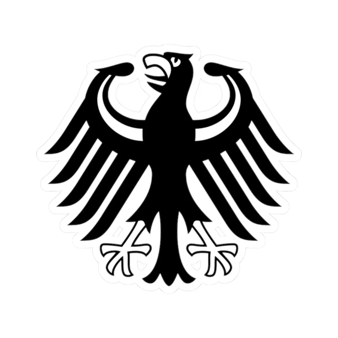 Bundesadler Bundesorgane (Germany) (Coat of Arms) STICKER Vinyl Kiss-Cut Decal 2 Inch White - The Sticker Space