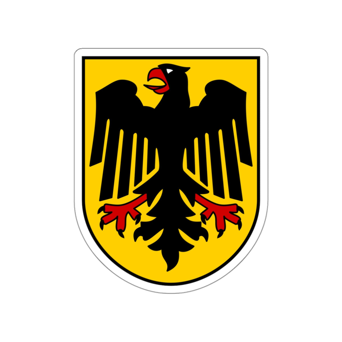 Bundesschild (Federal Shield) of the Federal Republic of Germany STICKER Vinyl Die-Cut Decal-White-The Sticker Space