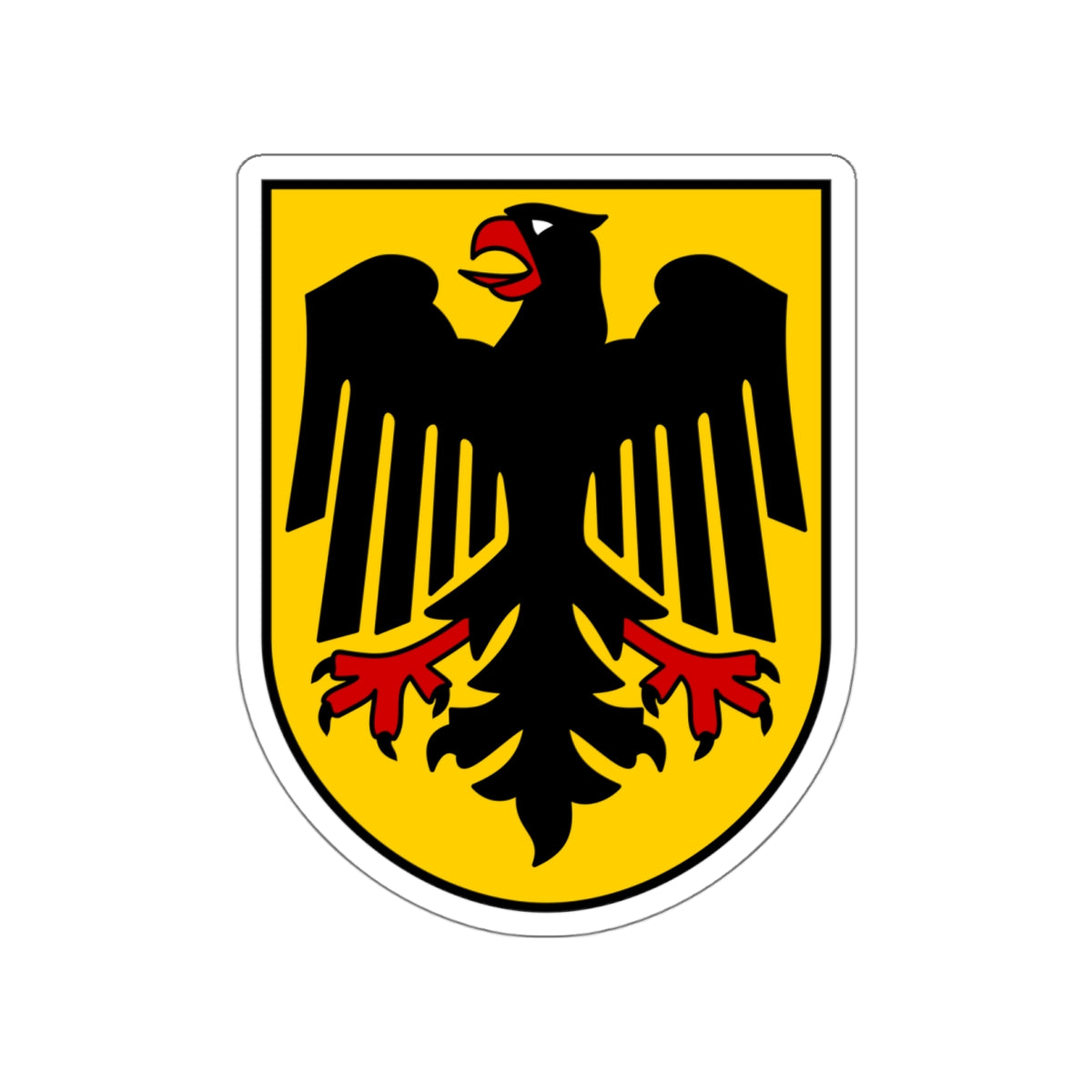 Bundesschild (Federal Shield) of the Federal Republic of Germany STICKER Vinyl Die-Cut Decal-White-The Sticker Space