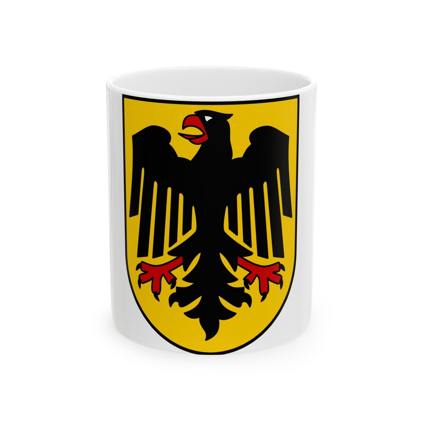 Bundesschild (Federal Shield) of the Federal Republic of Germany - White Coffee Mug-11oz-The Sticker Space