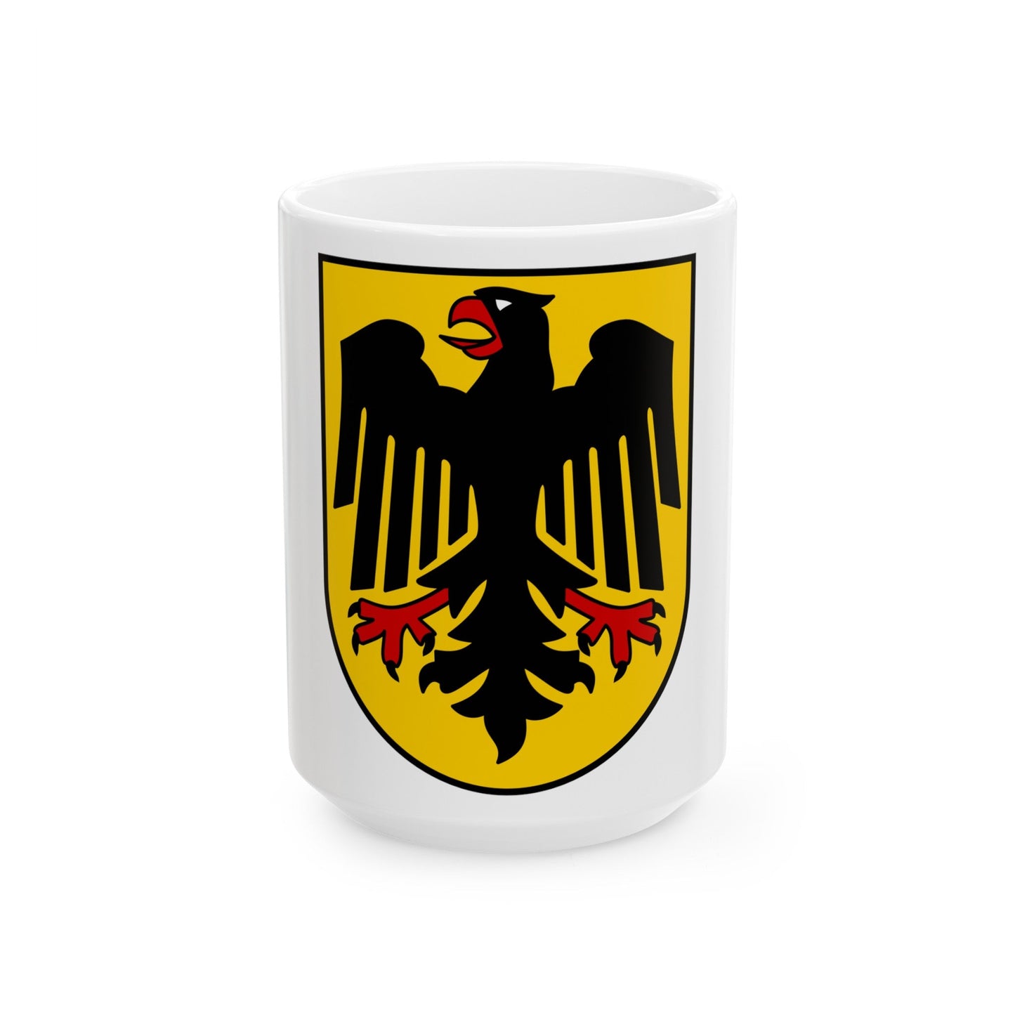 Bundesschild (Federal Shield) of the Federal Republic of Germany - White Coffee Mug-15oz-The Sticker Space