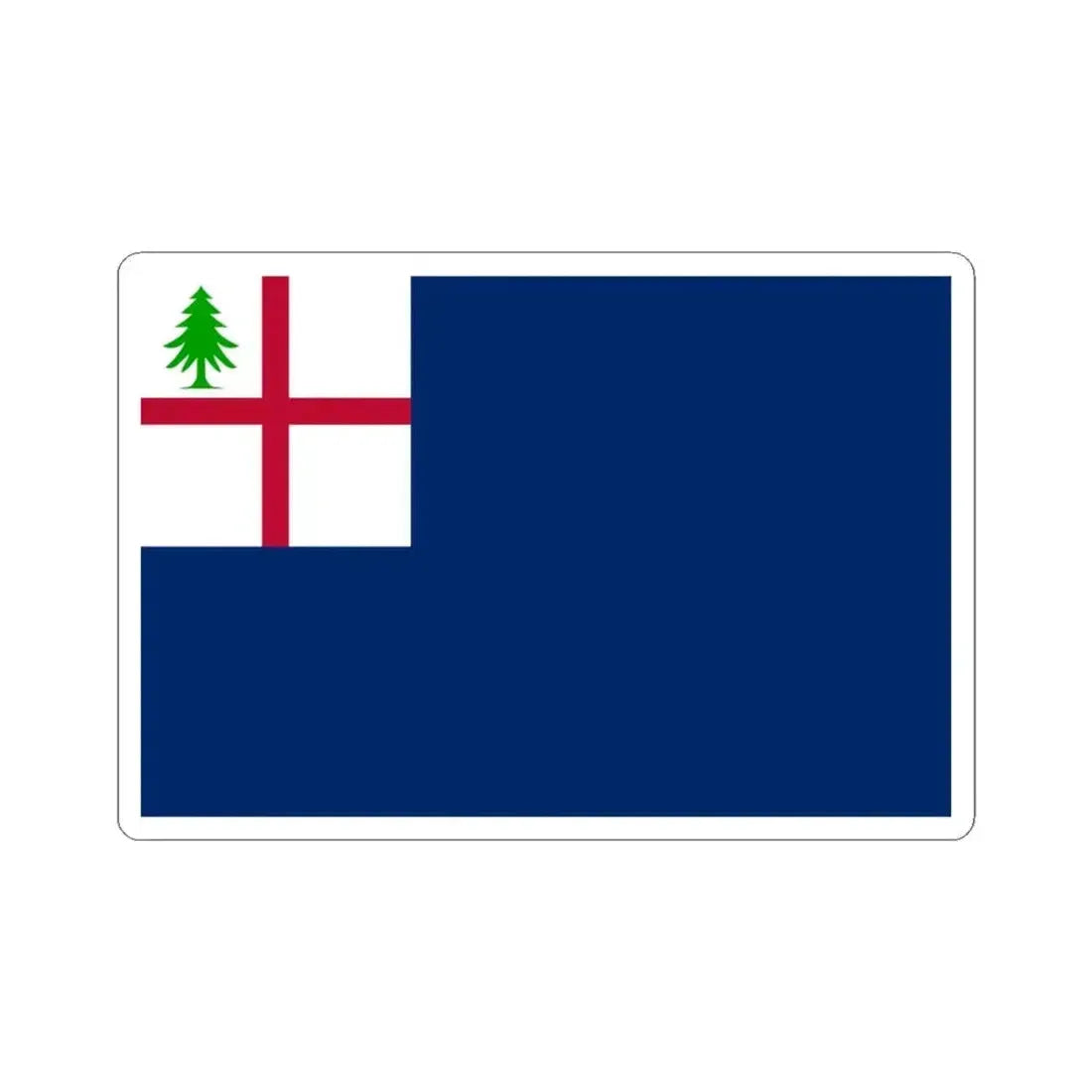 Bunker Hill Flag (United States) STICKER Vinyl Kiss-Cut Decal 3 Inch White - The Sticker Space