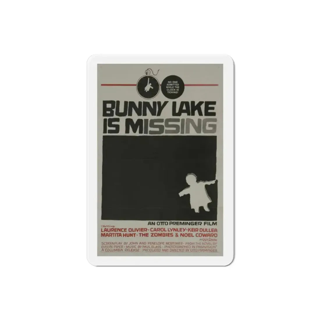 Bunny Lake Is Missing 1965 Movie Poster Refrigerator Magnet 2 Inch - The Sticker Space