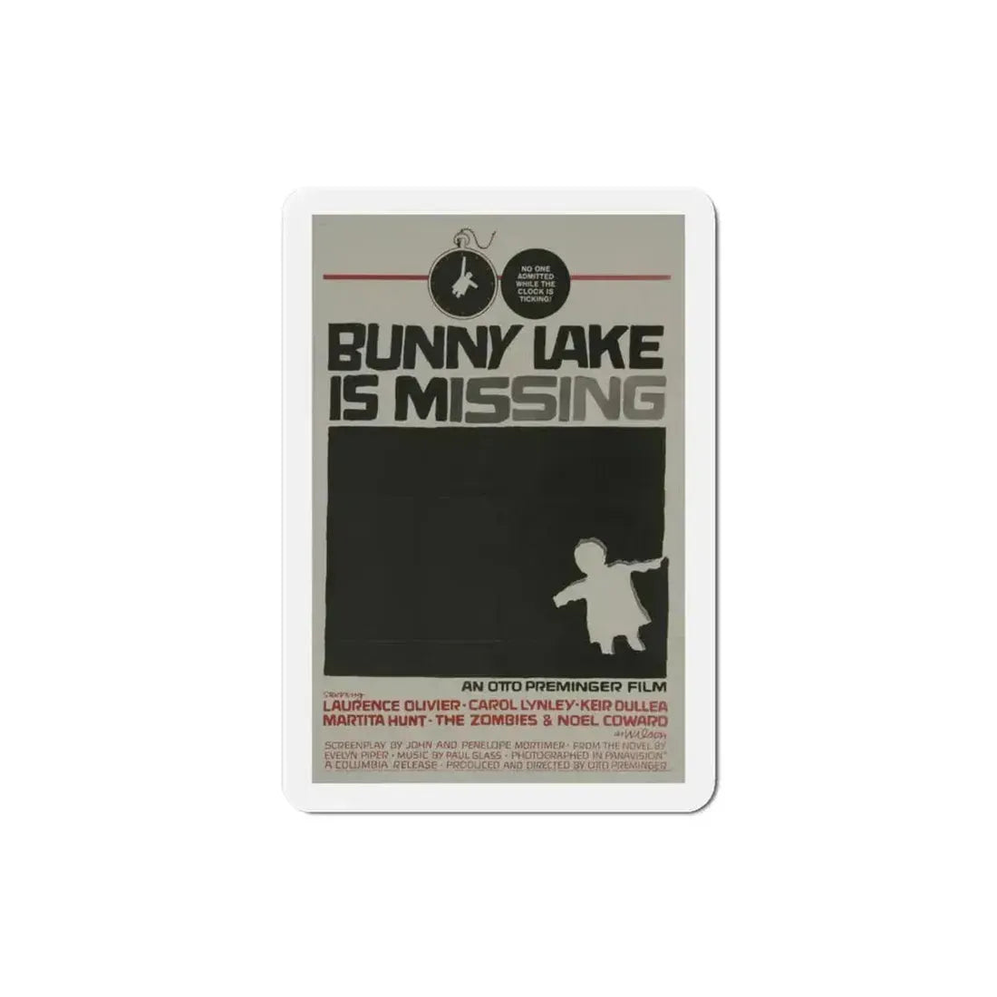 Bunny Lake Is Missing 1965 Movie Poster Refrigerator Magnet 3 Inch - The Sticker Space