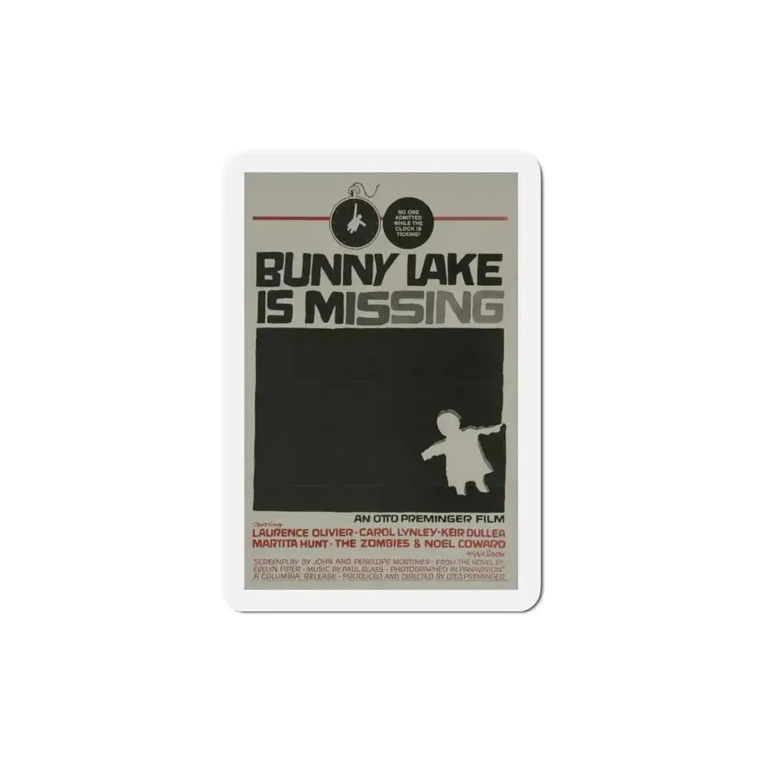 Bunny Lake Is Missing 1965 Movie Poster Refrigerator Magnet 5 Inch - The Sticker Space