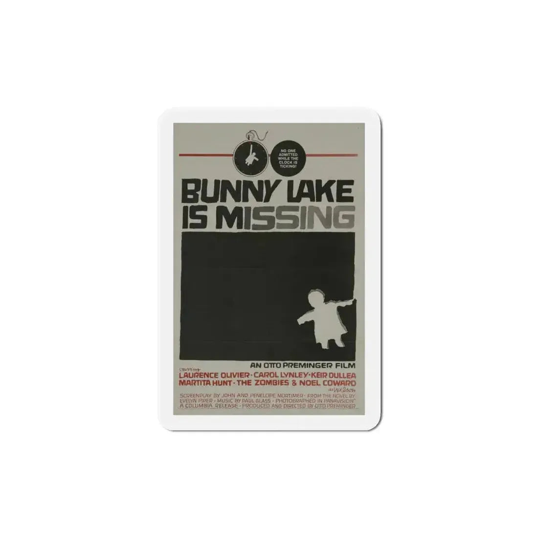 Bunny Lake Is Missing 1965 Movie Poster Refrigerator Magnet 6 Inch - The Sticker Space