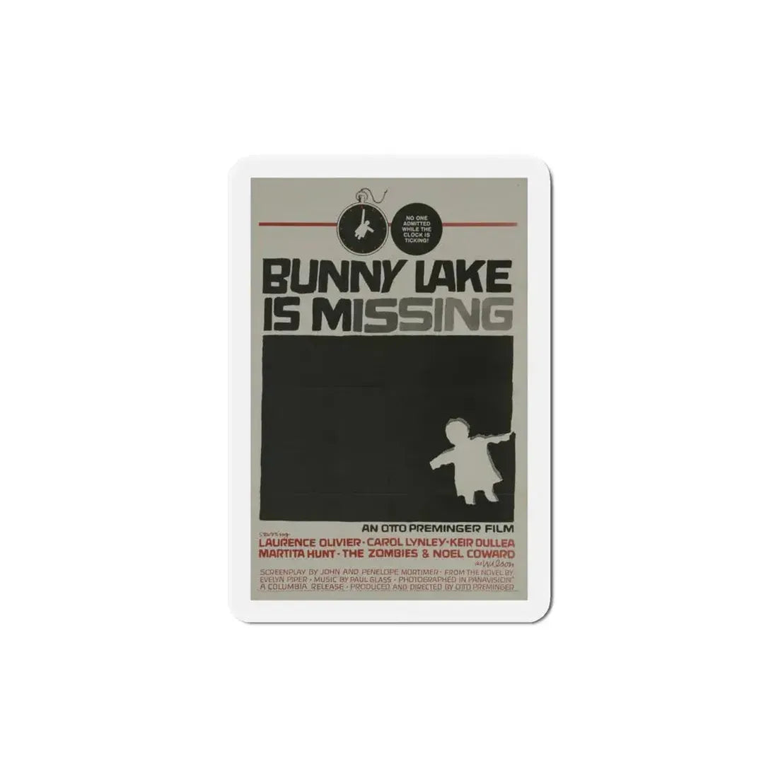 Bunny Lake Is Missing 1965 Movie Poster Refrigerator Magnet 6 Inch - The Sticker Space
