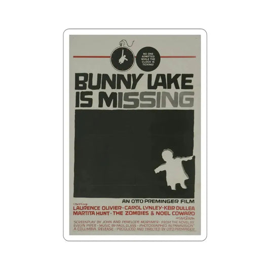 Bunny Lake Is Missing 1965 Movie Poster STICKER Vinyl Die-Cut Decal 6 Inch - The Sticker Space