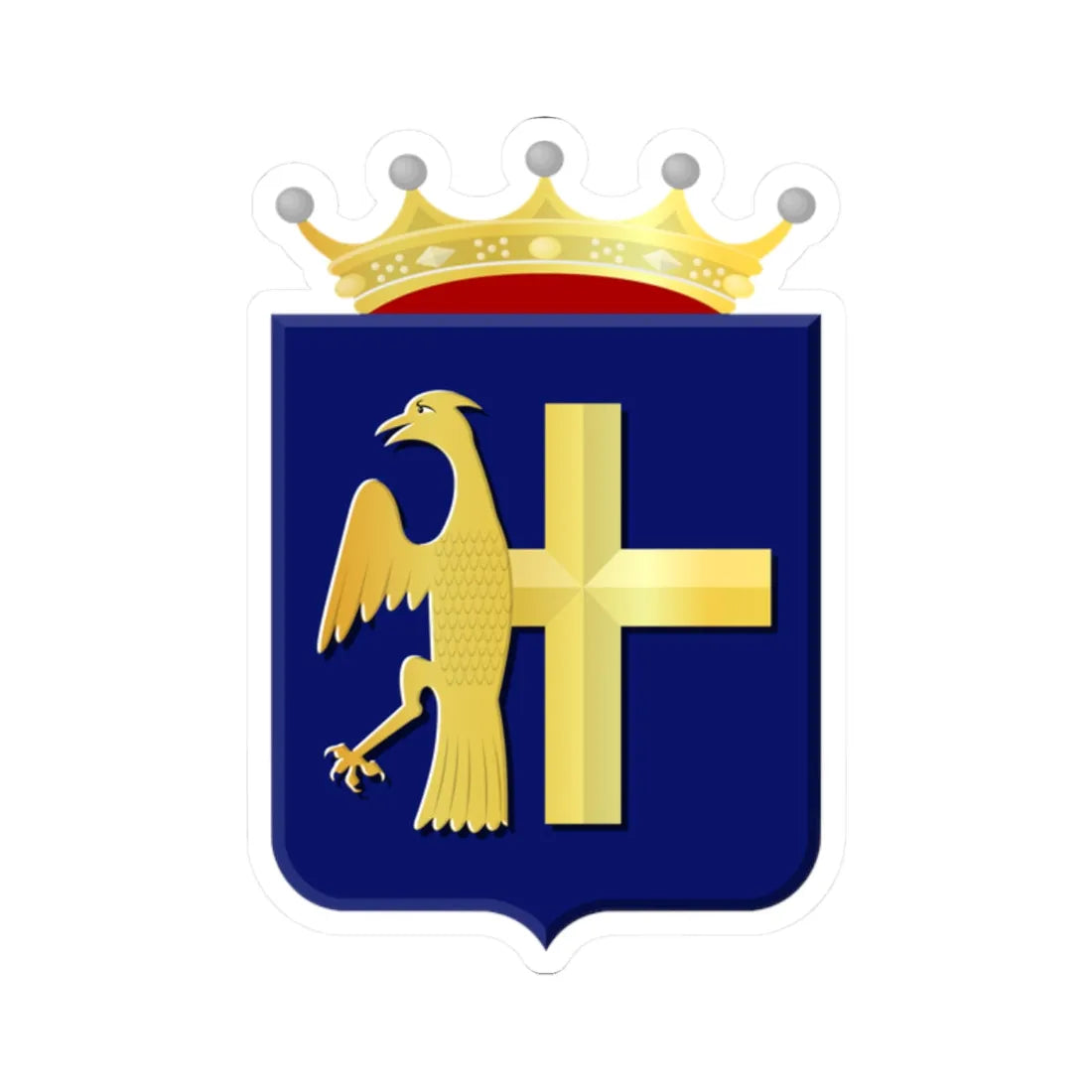 Bunschoten wapen HRVA (Netherlands) (Coat of Arms) STICKER Vinyl Kiss-Cut Decal 2 Inch White - The Sticker Space