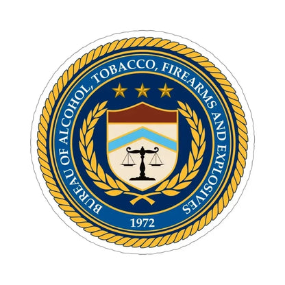 Bureau of Alcohol Tobacco Firearms and Explosives ATF STICKER Vinyl Die-Cut Decal 5 Inch - The Sticker Space