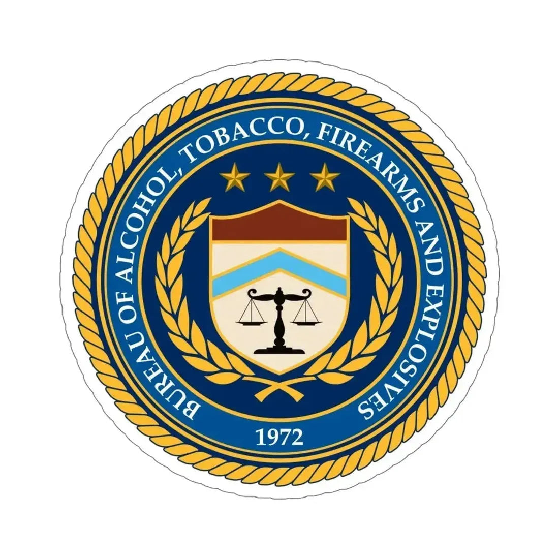 Bureau of Alcohol Tobacco Firearms and Explosives ATF STICKER Vinyl Die-Cut Decal - The Sticker Space