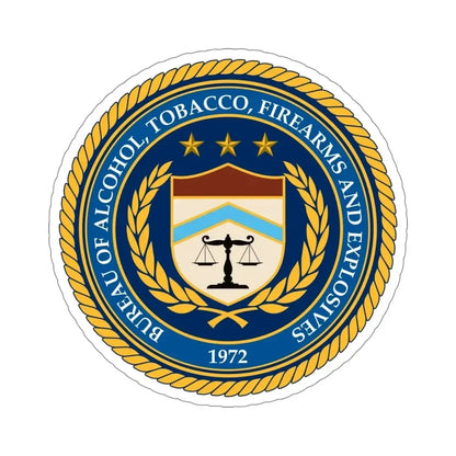 Bureau of Alcohol Tobacco Firearms and Explosives ATF STICKER Vinyl Die-Cut Decal - The Sticker Space