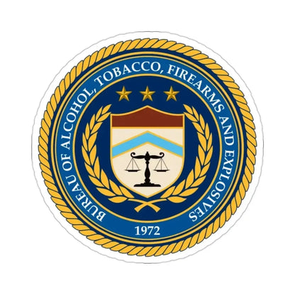 Bureau of Alcohol Tobacco Firearms and Explosives ATF STICKER Vinyl Die-Cut Decal - The Sticker Space