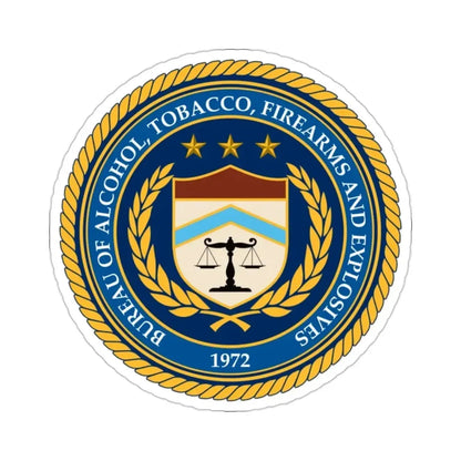 Bureau of Alcohol Tobacco Firearms and Explosives ATF STICKER Vinyl Die-Cut Decal - The Sticker Space