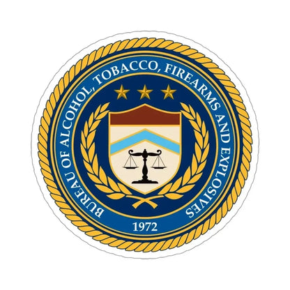 Bureau of Alcohol Tobacco Firearms and Explosives ATF STICKER Vinyl Die-Cut Decal - The Sticker Space
