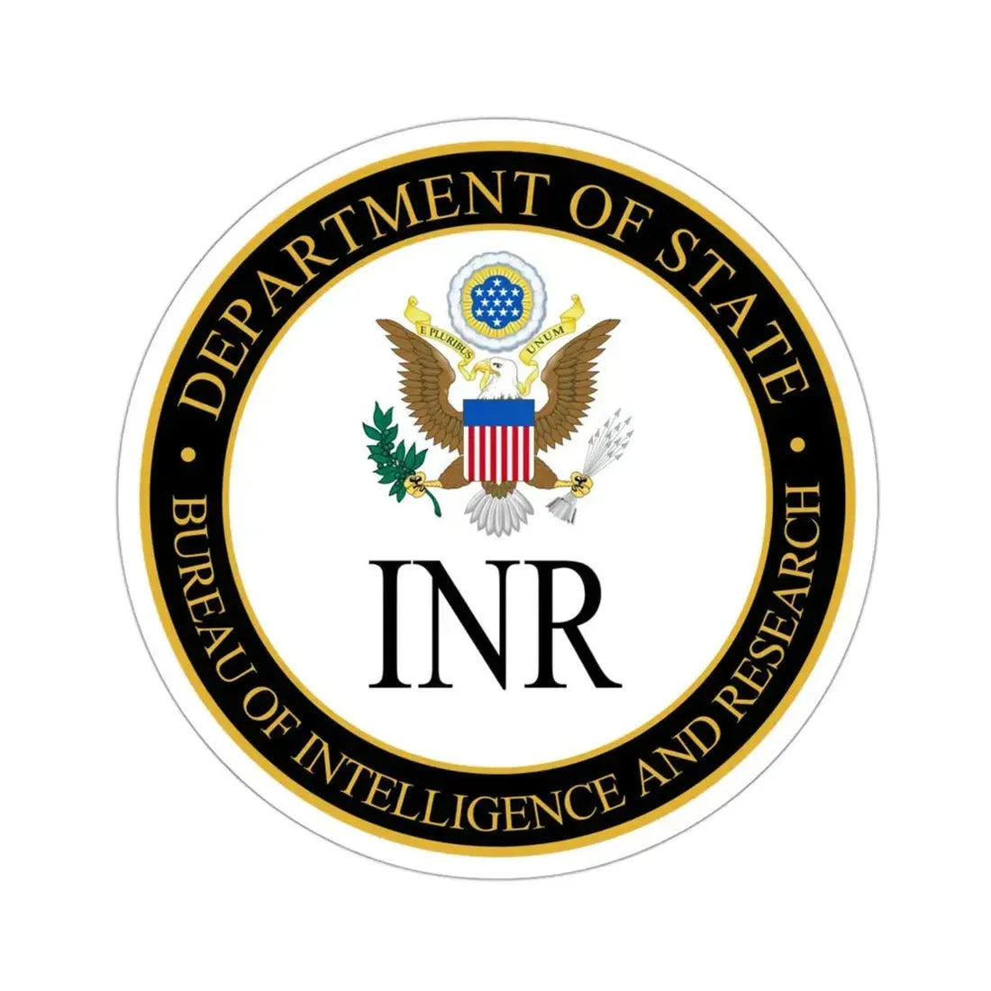 Bureau of Intelligence and Research STICKER Vinyl Die-Cut Decal 3 Inch - The Sticker Space