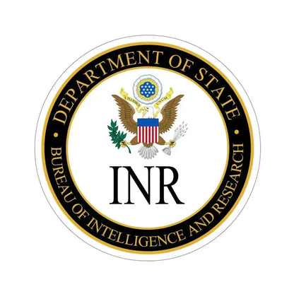 Bureau of Intelligence and Research STICKER Vinyl Die-Cut Decal 4 Inch - The Sticker Space