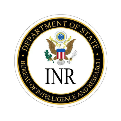 Bureau of Intelligence and Research STICKER Vinyl Die-Cut Decal - The Sticker Space