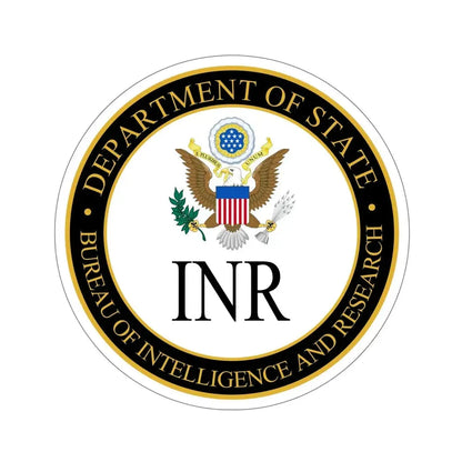 Bureau of Intelligence and Research STICKER Vinyl Die-Cut Decal - The Sticker Space