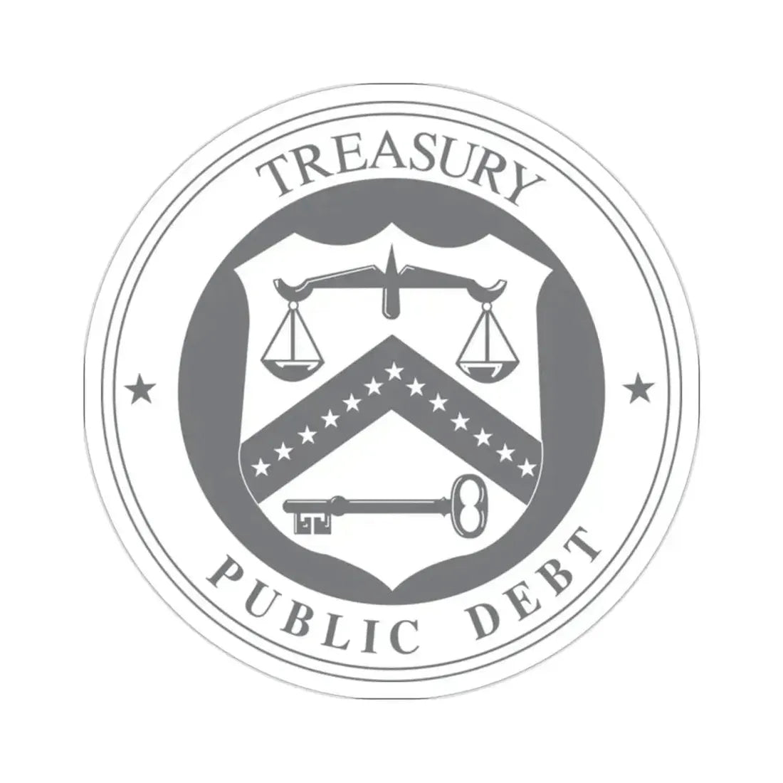 Bureau of the Public Debt STICKER Vinyl Die-Cut Decal 2 Inch - The Sticker Space
