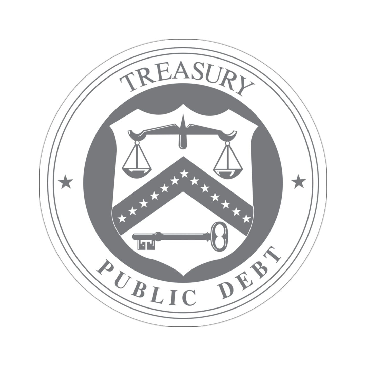 Bureau of the Public Debt STICKER Vinyl Die-Cut Decal-3 Inch-The Sticker Space