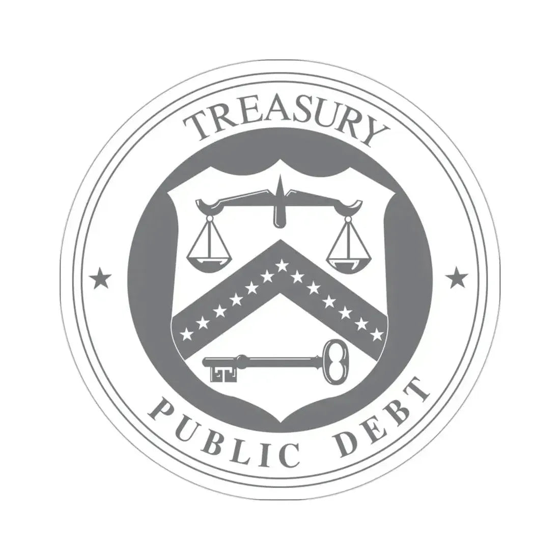 Bureau of the Public Debt STICKER Vinyl Die-Cut Decal 3 Inch - The Sticker Space