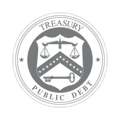 Bureau of the Public Debt STICKER Vinyl Die-Cut Decal 3 Inch - The Sticker Space