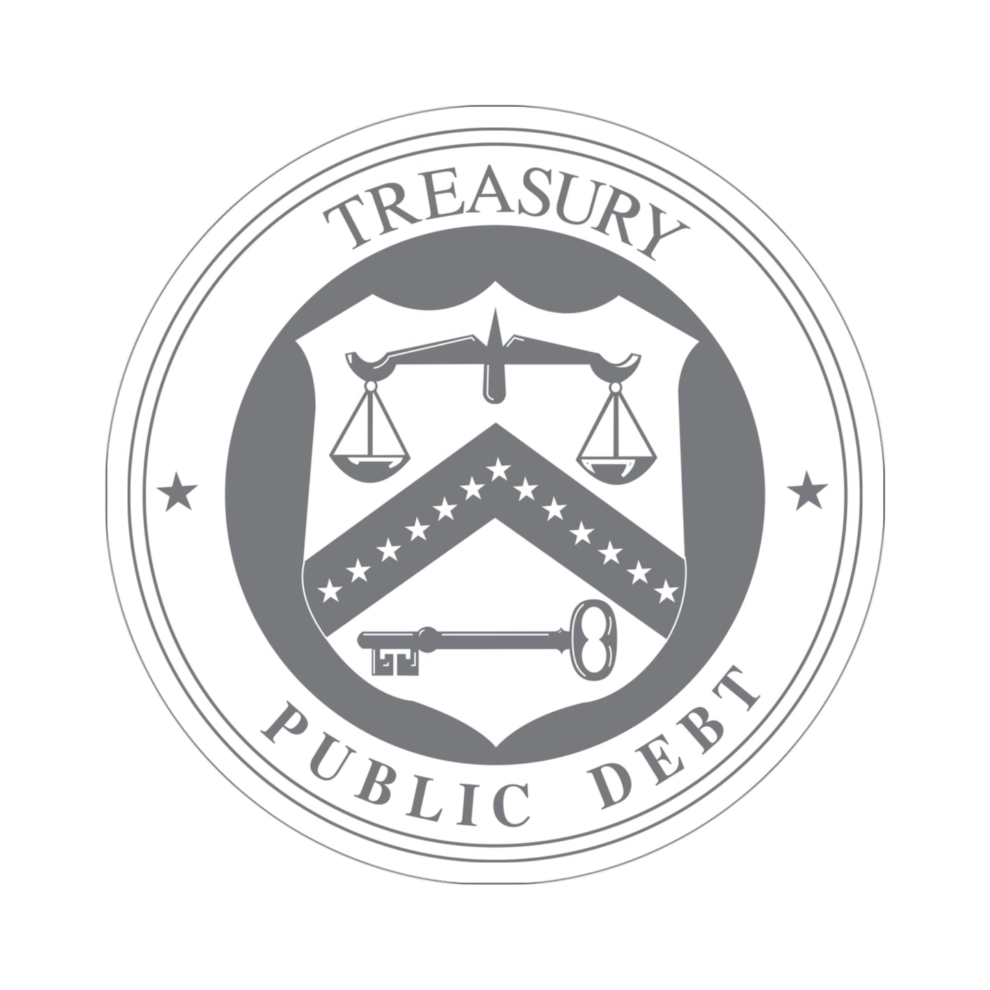 Bureau of the Public Debt STICKER Vinyl Die-Cut Decal-4 Inch-The Sticker Space