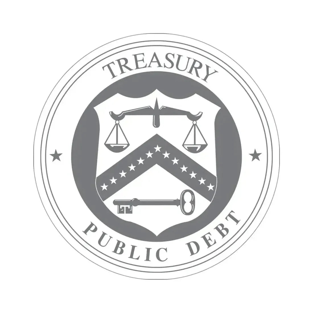 Bureau of the Public Debt STICKER Vinyl Die-Cut Decal 4 Inch - The Sticker Space