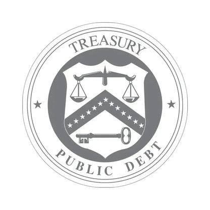 Bureau of the Public Debt STICKER Vinyl Die-Cut Decal 4 Inch - The Sticker Space