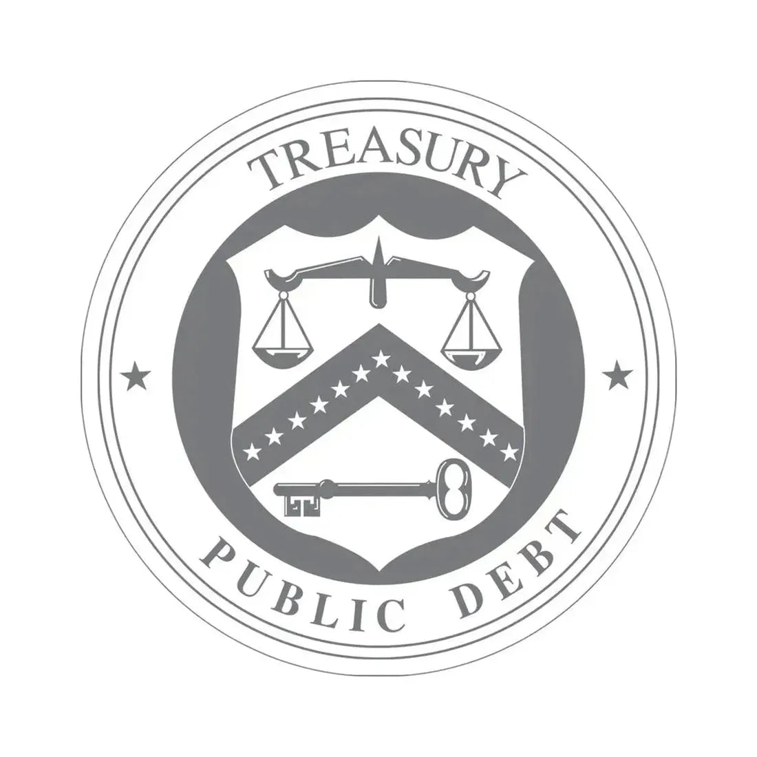 Bureau of the Public Debt STICKER Vinyl Die-Cut Decal 5 Inch - The Sticker Space