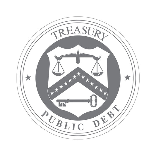 Bureau of the Public Debt STICKER Vinyl Die-Cut Decal-6 Inch-The Sticker Space